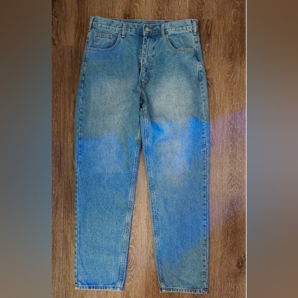 Brandy Melville J Galt Shanghai Medium Wash Straight Leg Denim Jeans 100% Cotton